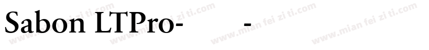 Sabon LTPro-常规字体转换